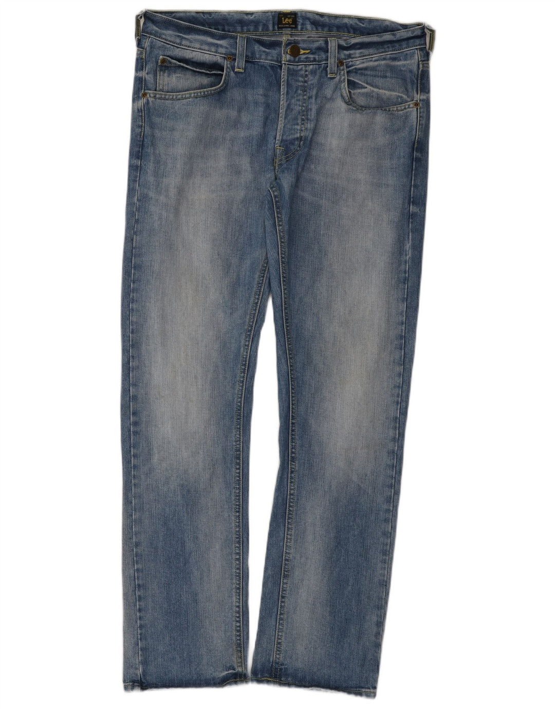 Lee Mens Daren Straight Jeans W34 L32 Blå Bomuld
