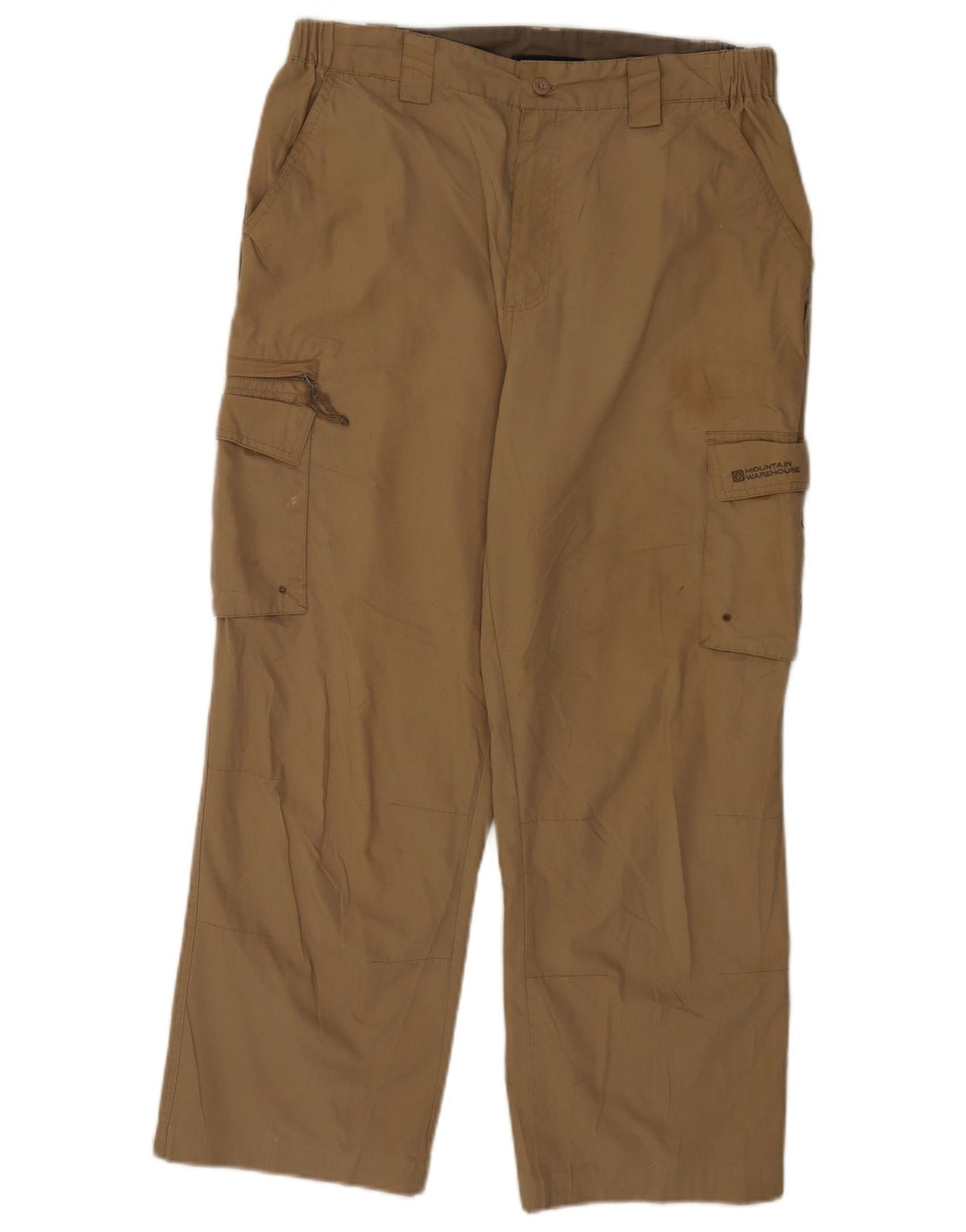 Mountain Warehouse Herre Straight Cargo Bukser W34 L26 Beige Polyester