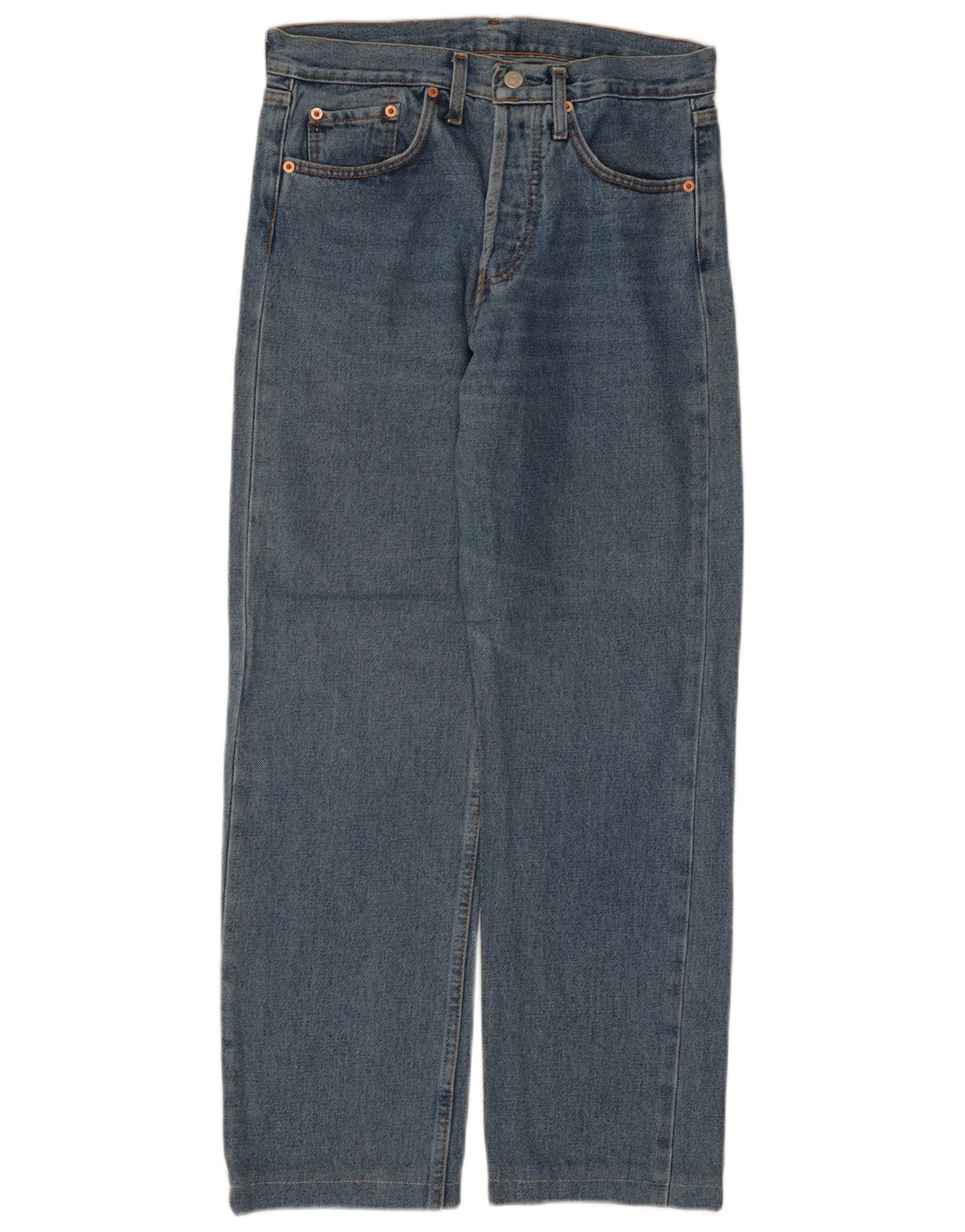 LEVI'S Herre 501 Straight Jeans W30 L28 Blå