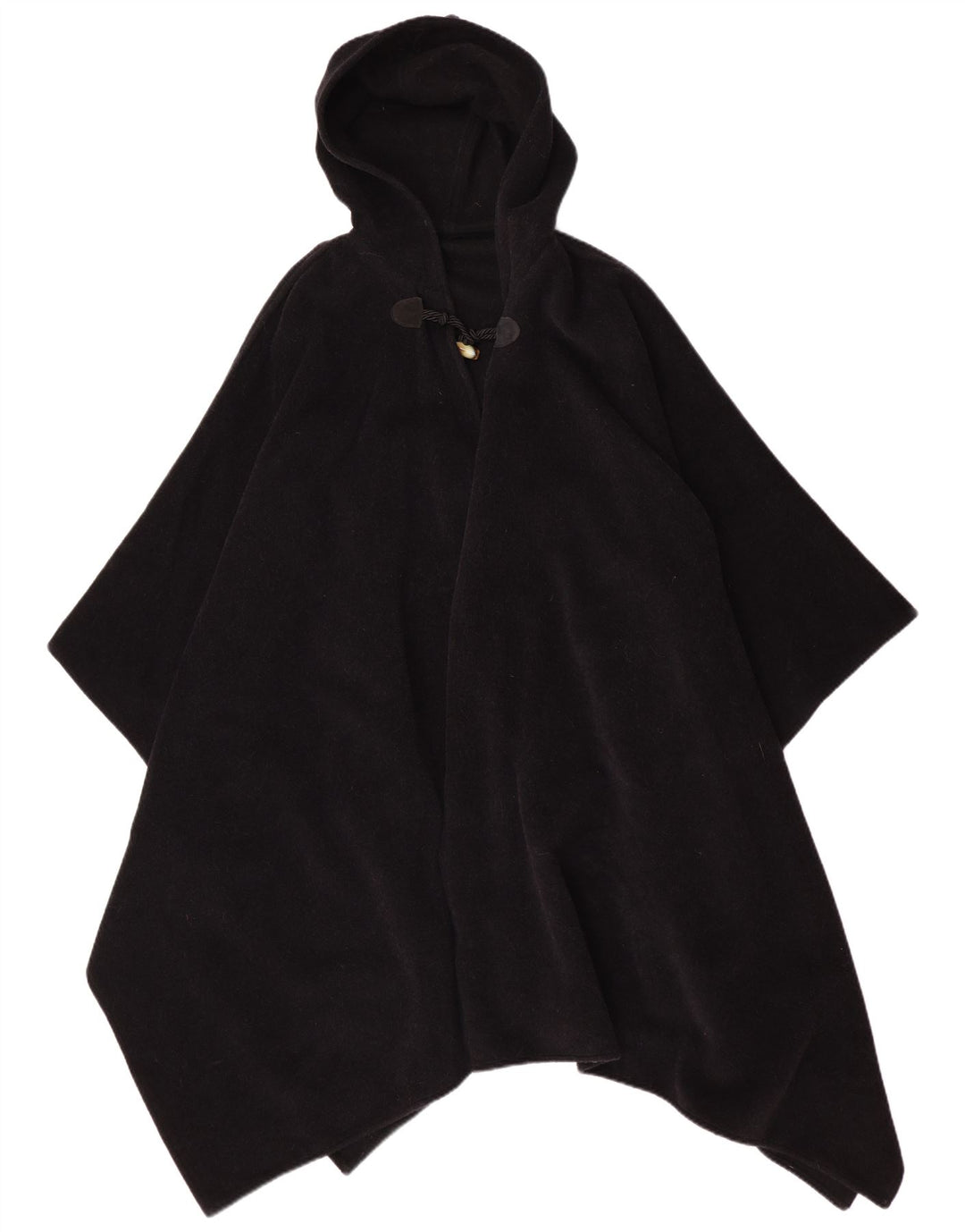 Vintage Poncho-jakke med hætte til kvinder One Size Sort