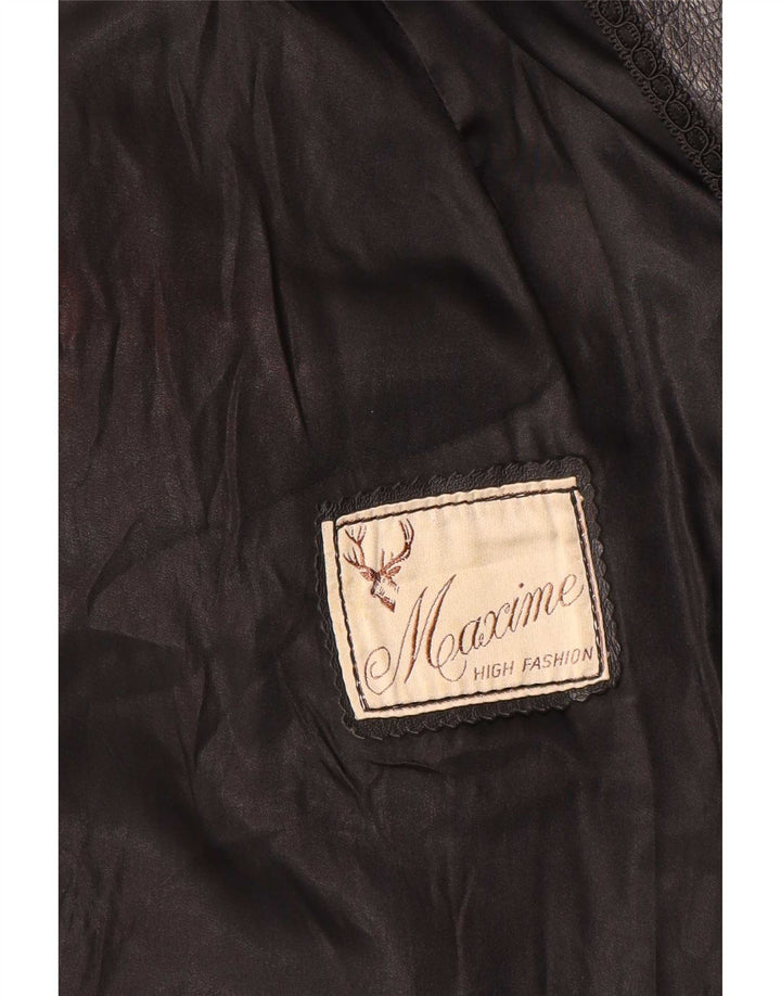 Maxime Dame Læderjakke UK 14 Medium Sort