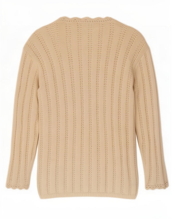 Marks & Spencer Womens St. Michael Cardigan Sweater UK 16 Large Beige