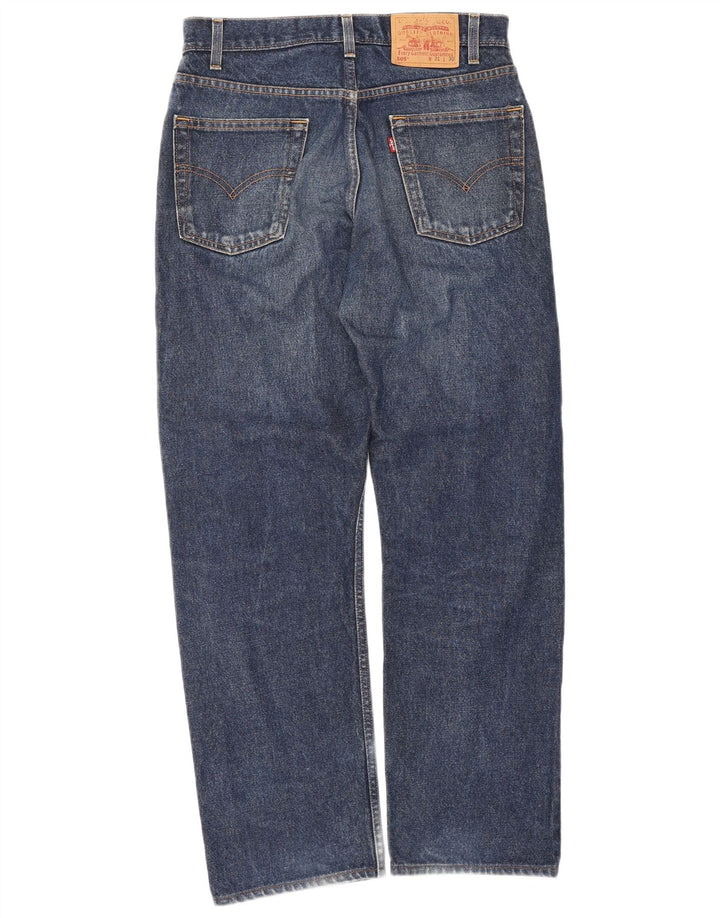 Levi's Herre 505 Regular Fit Straight Jeans W31 L30 Blå Bomuld
