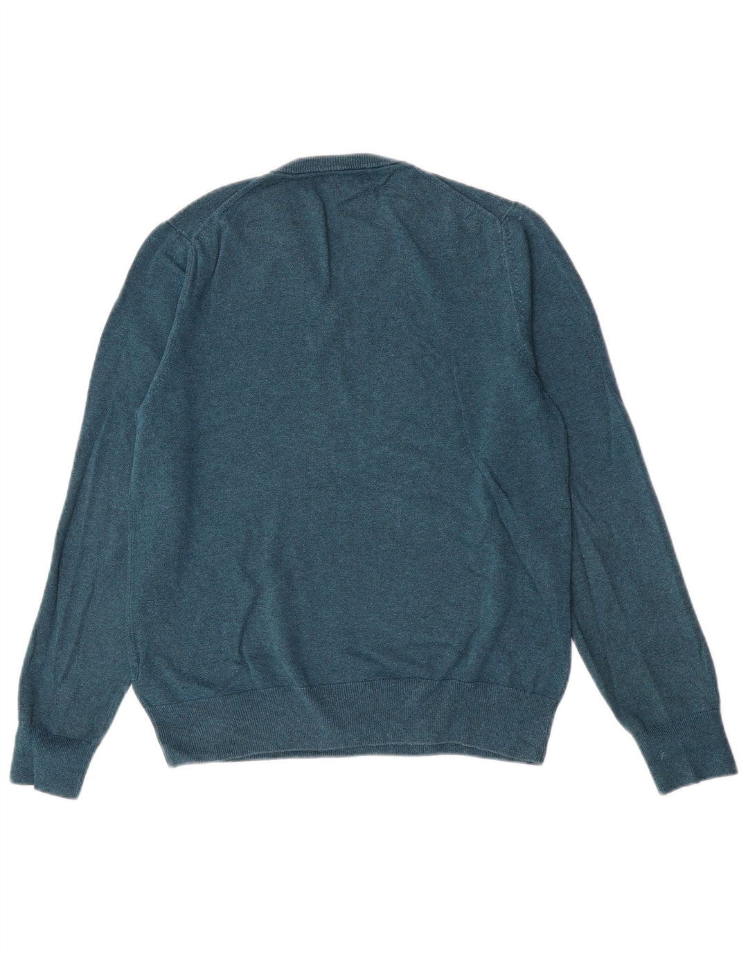 Marks & Spencer Herre V-hals sweater Medium Grøn Bomuld