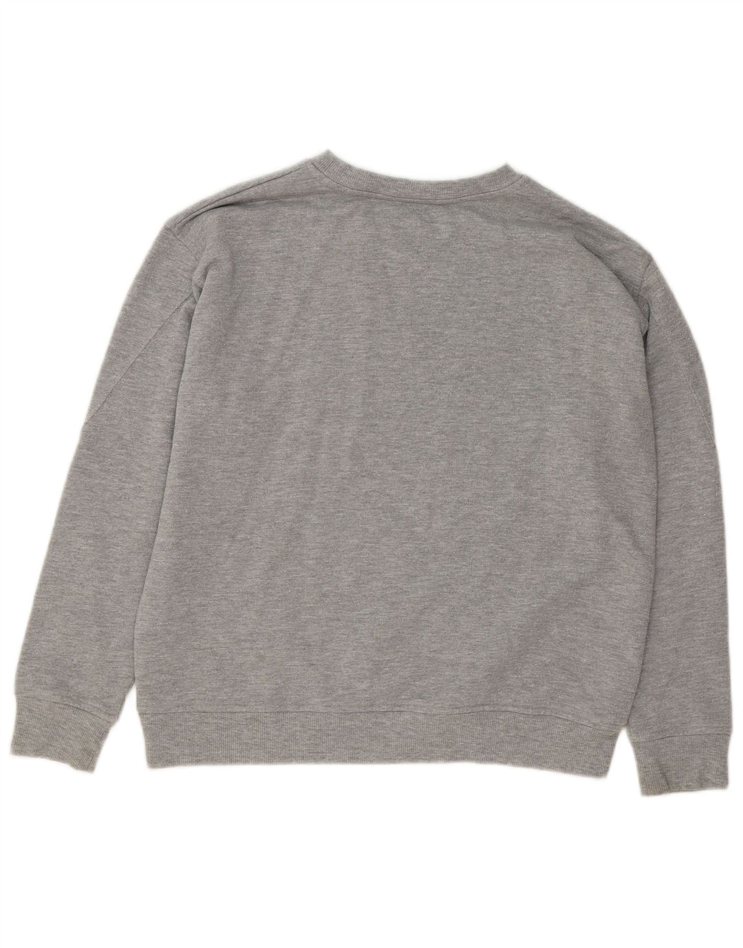 BIBA Womens Graphic Oversized Sweatshirt Jumper UK 10 Small Grey Striped