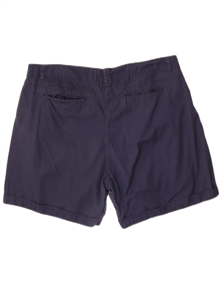 MOUNTAIN WAREHOUSE Kvinder Casual Shorts UK 18 XL W40 Marineblå Bomuld