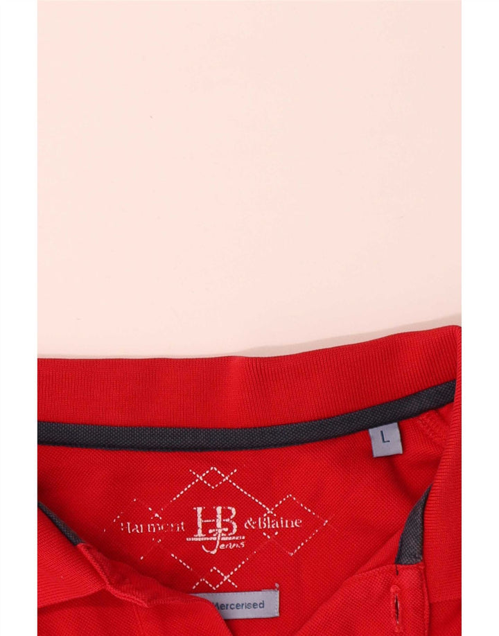 Harmont & Blaine Poloshirt til mænd Large Red Cotton