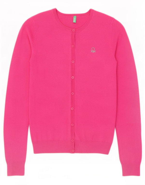 Benetton Dame Cardigan Sweater UK 4 XS Pink