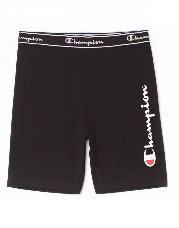 Champion kvinders grafiske sportsshorts UK 14 Large Black Bomuld