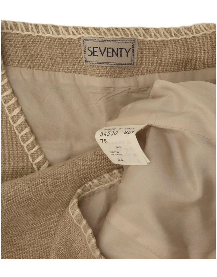 Halvfjerds damevest IT 44 Medium Beige Hør