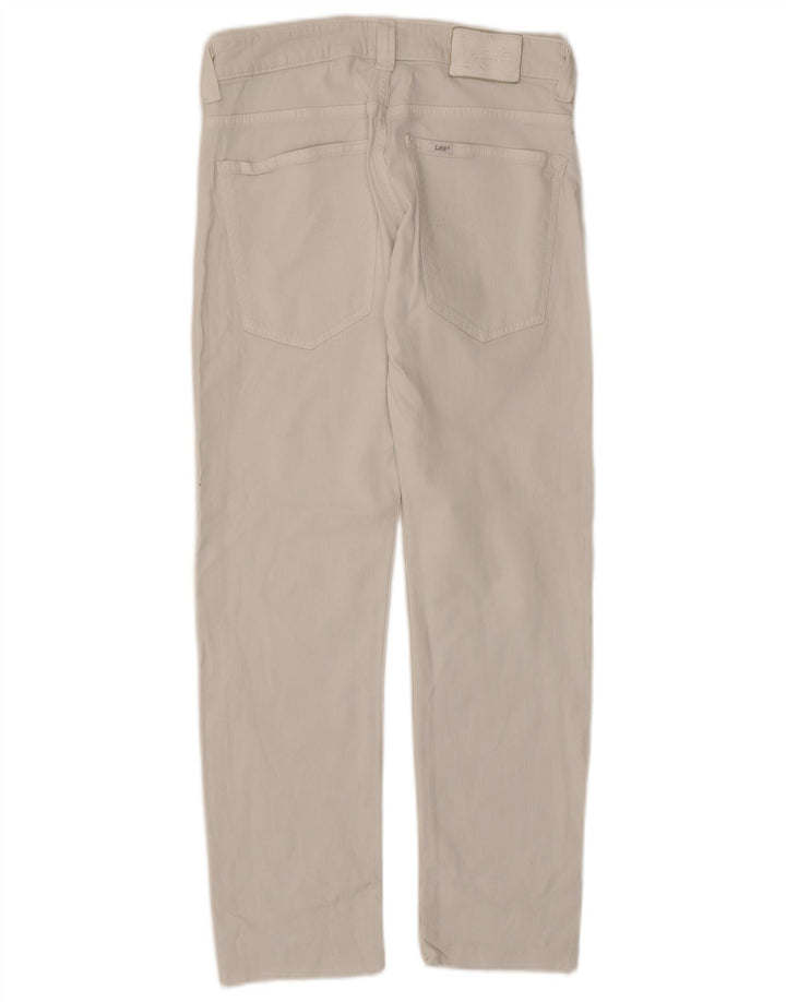 LEE Dame Powell Slim Jeans W32 L27 Off White Bomuld