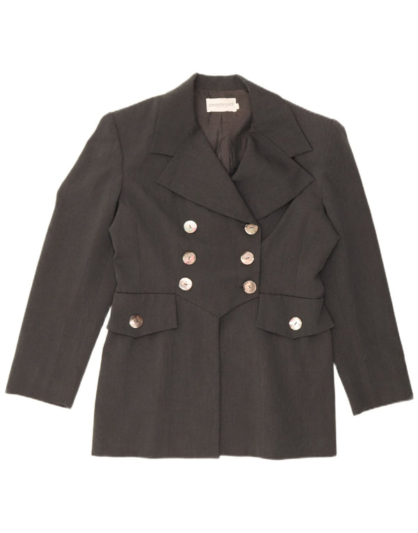 Sportstaff Dame Dobbeltradet Blazer Jacket IT 48 XL Grå Polyamid