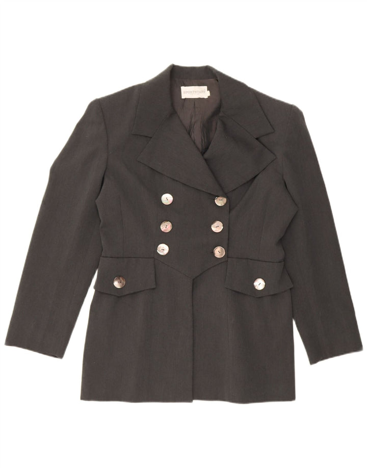 Sportstaff Dame Dobbeltradet Blazer Jacket IT 48 XL Grå Polyamid