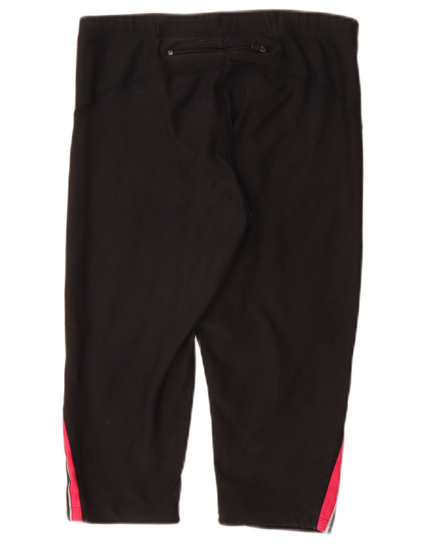 NIKE Dame Dri Fit Bermuda Sportshorts UK 12 Medium Sort Colourblock