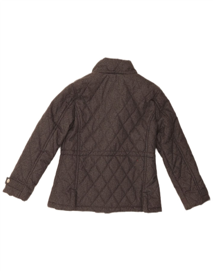 Massimo Dutti Pige Quiltet Jakke 7-8 År Grå Polyester