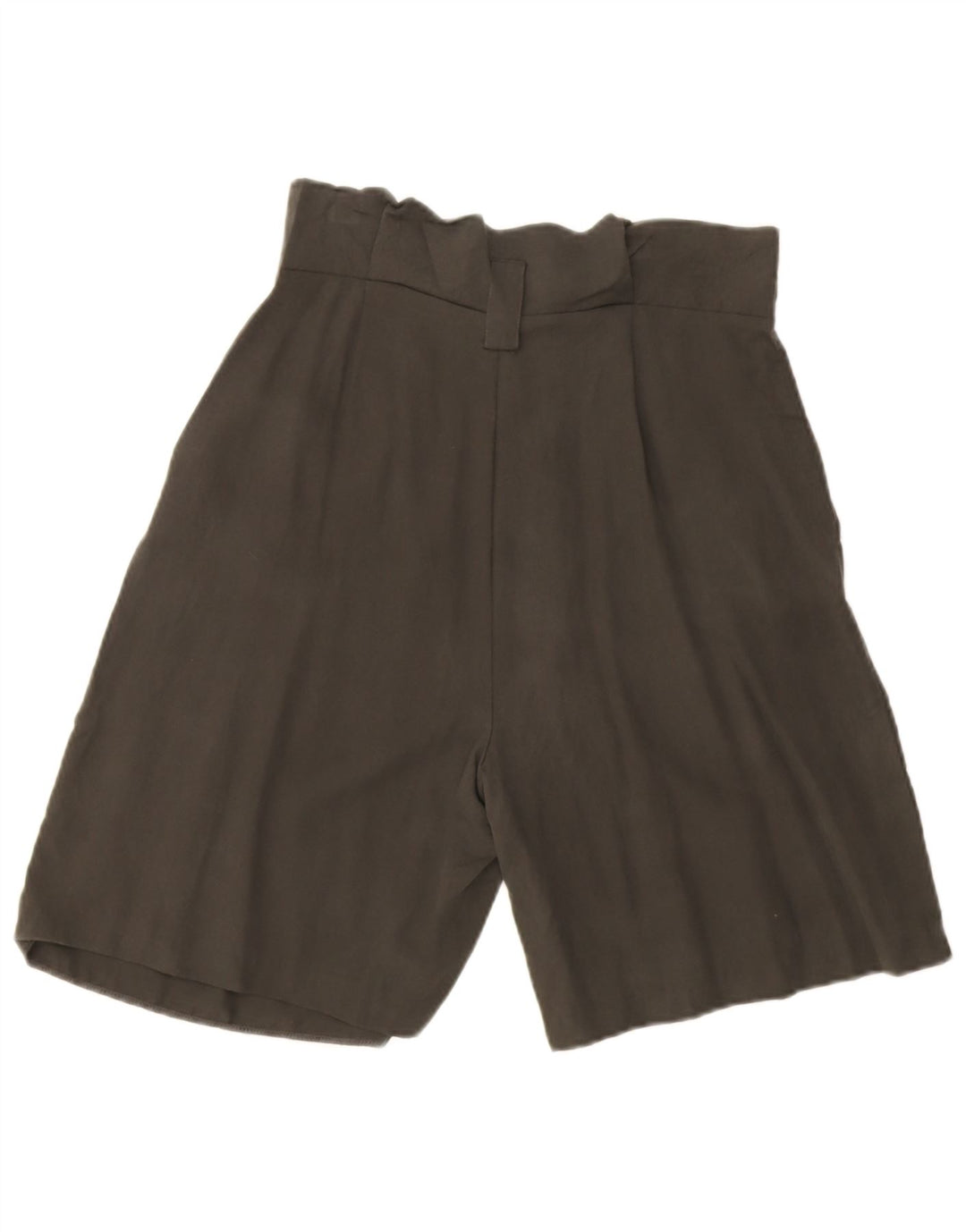 Zara kvinders højtaljede chinoshorts Medium W28 Khaki Lyocell