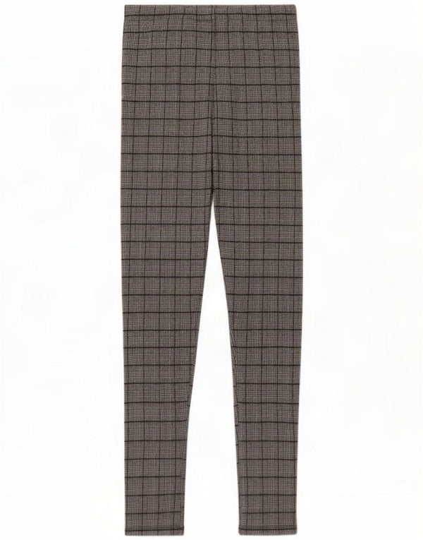 Zara Dame Leggings Medium W28 L28 Grå Houndstooth
