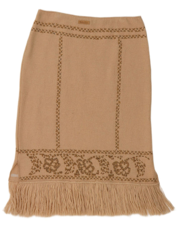 Marlboro Classics lige nederdel til kvinder Large W32 Beige Floral
