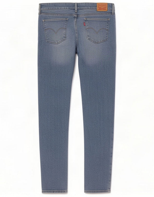 Levi's Womens 711 Skinny Jeans W30 L34 Blue Cotton