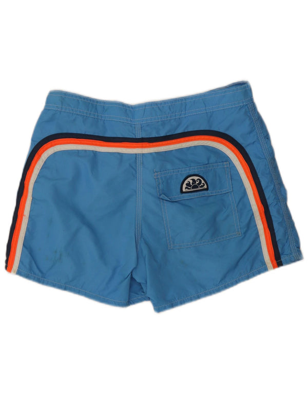 Sundek Mens Swimming Shorts Medium  Blue Nylon