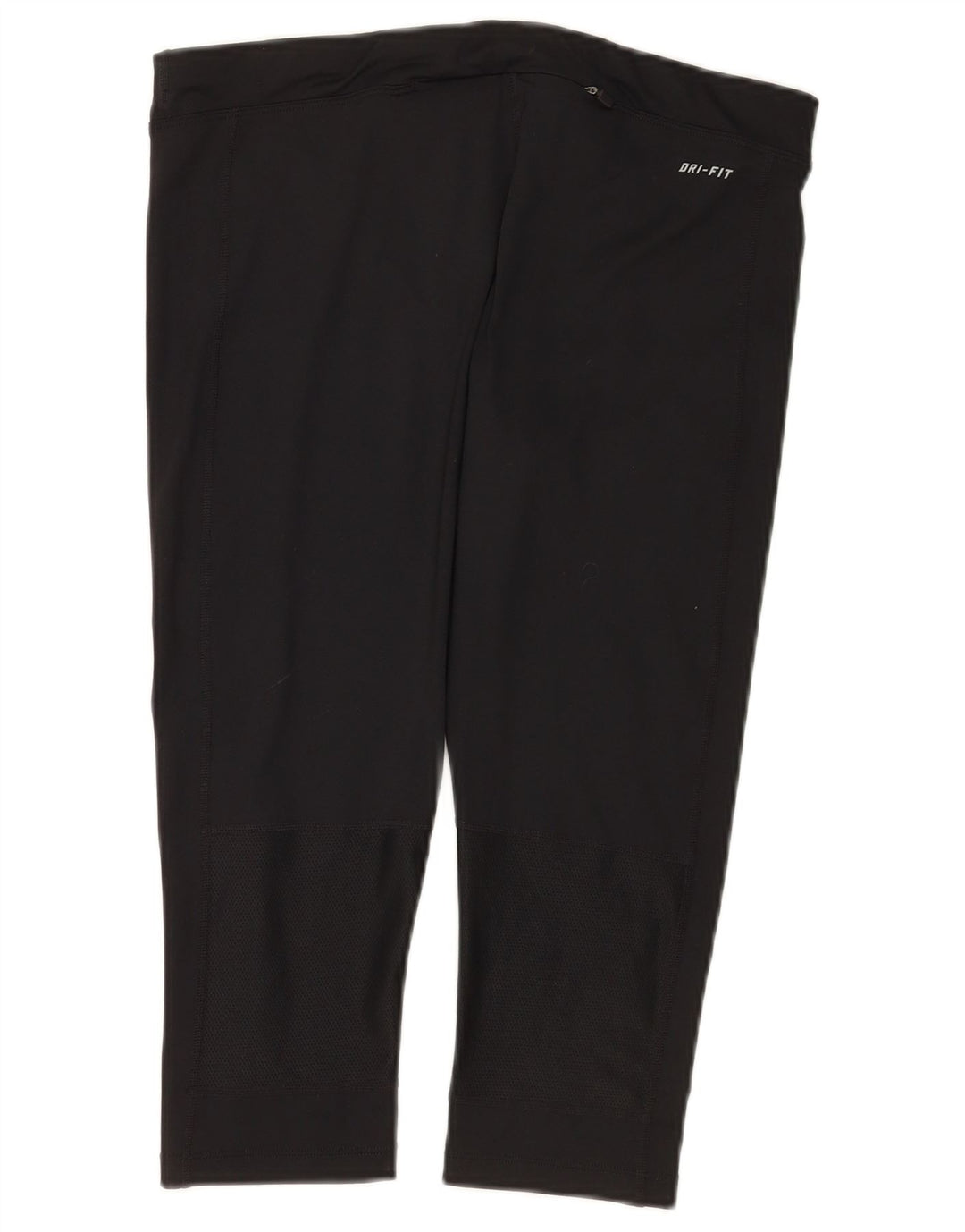 Nike Dame Dri Fit Capri Leggings UK 14 Large Black Polyester