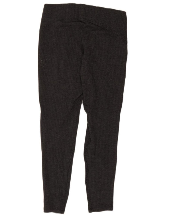Marks & Spencer Womens Leggings UK 14 Large Black Herringbone Viscose