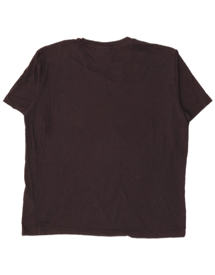 Champion Herre grafisk T-shirt Top Stor sort bomuld