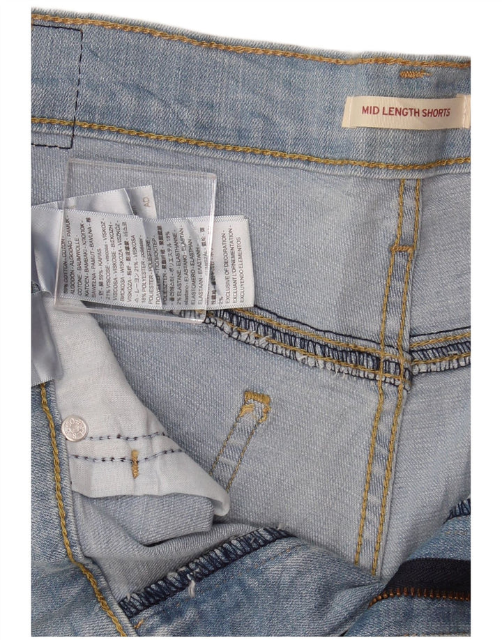 LEVI'S Dame denimshorts W31 mellemblå bomuld