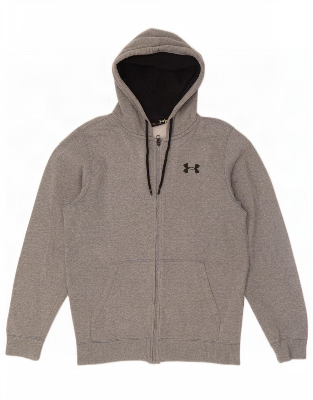 Under Armour Herre hættetrøje med lynlås, lille grå flækket