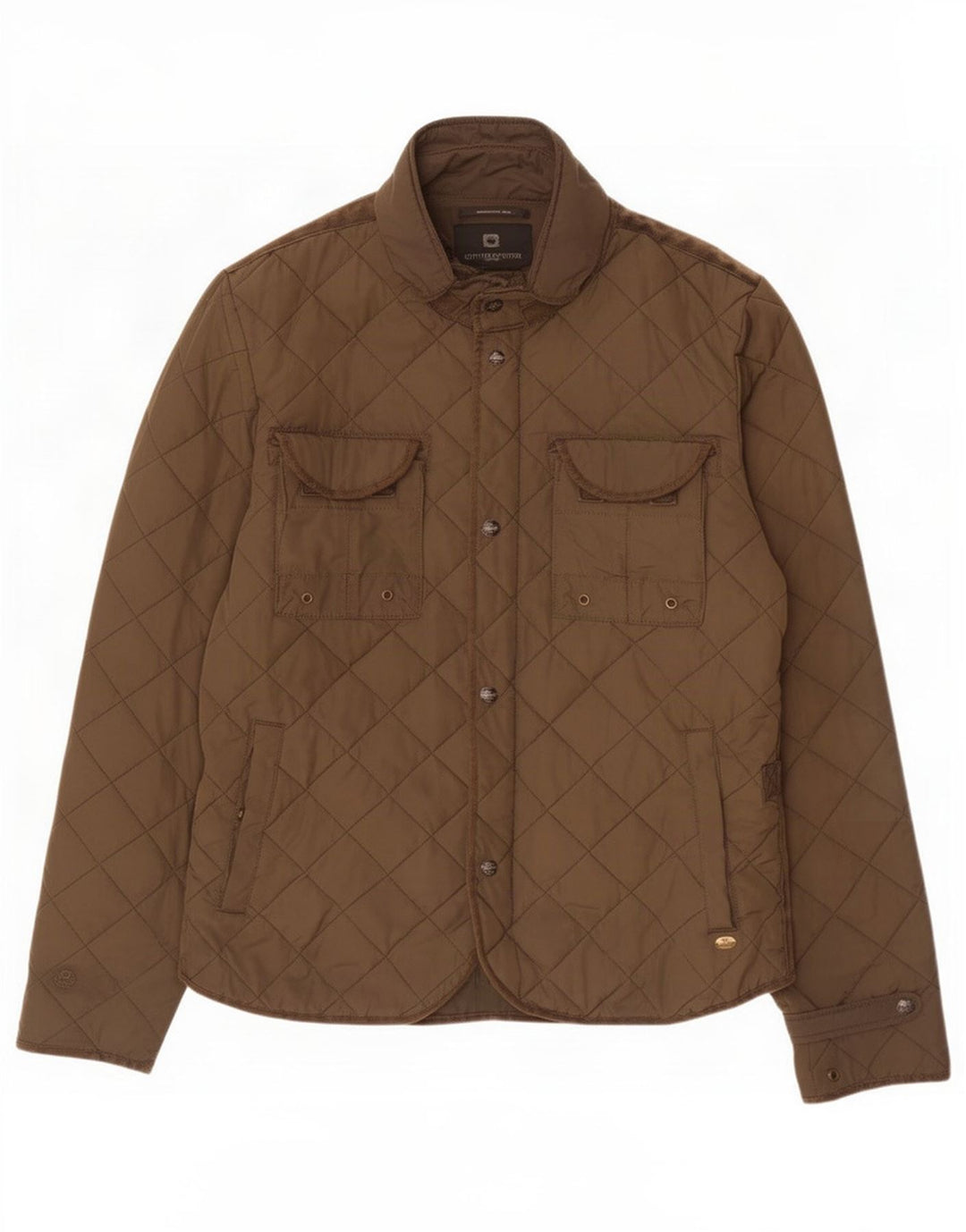 Scotch & Soda Herre quiltet jakke UK 40 Stor Khaki Polyester