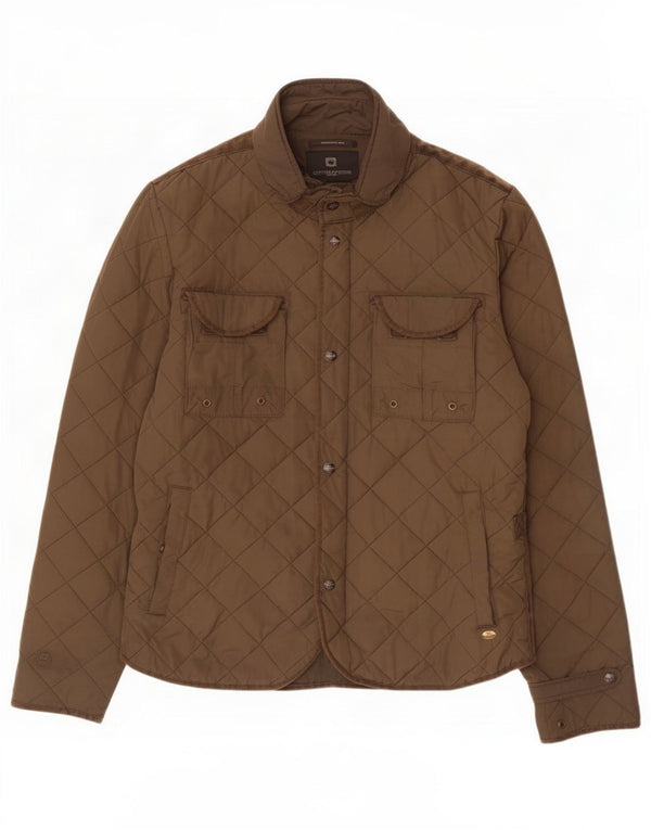 Scotch & Soda Herre quiltet jakke UK 40 Stor Khaki Polyester