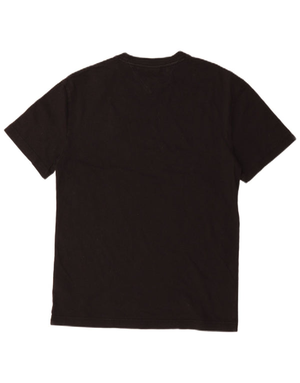 Tommy Hilfiger Herre T-Shirt Top Lille Sort Bomuld