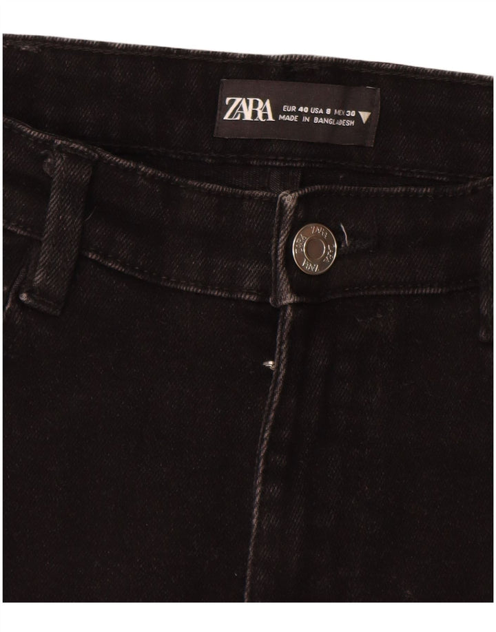 ZARA Womens Crop Slim Jeans EU 40 Medium W30 L25 Sort