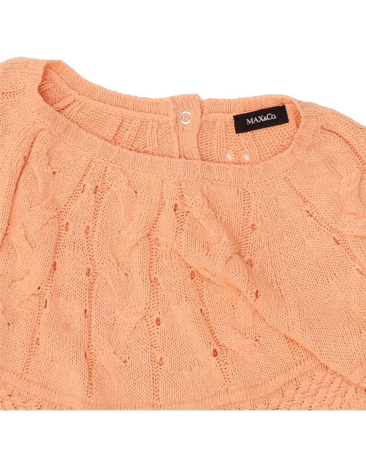 MAX&CO. Womens Boat Neck Jumper Sweater UK 10 Small Pink Vintage Max&Co. and Second-Hand Max&Co. from Messina Hembry 