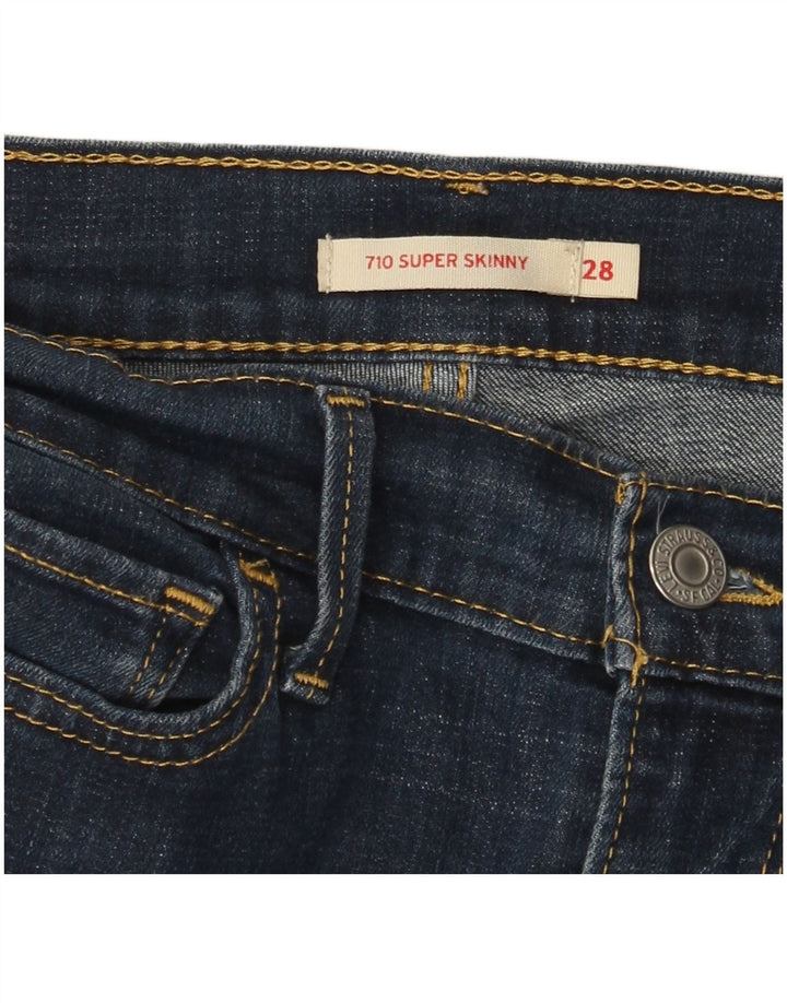 Levi's Dame 710 Super Skinny Jeans W28 L26 Marineblå
