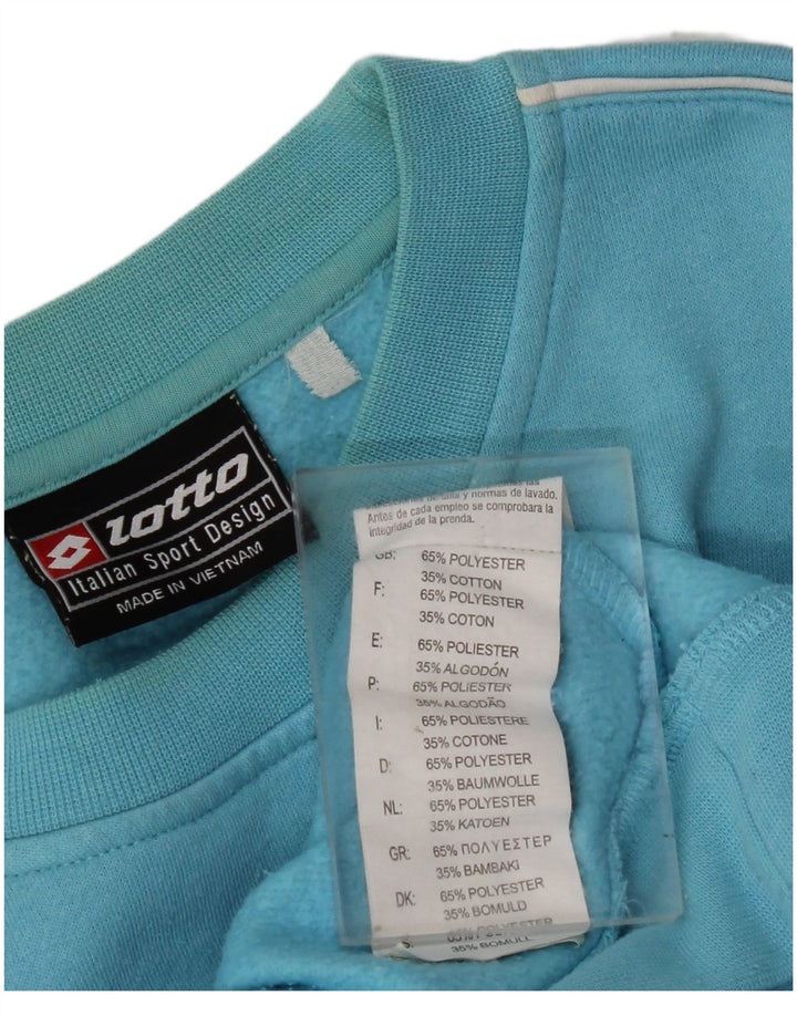 LOTTO Herre Grafisk Sweatshirt Jumper Medium Blå Polyester