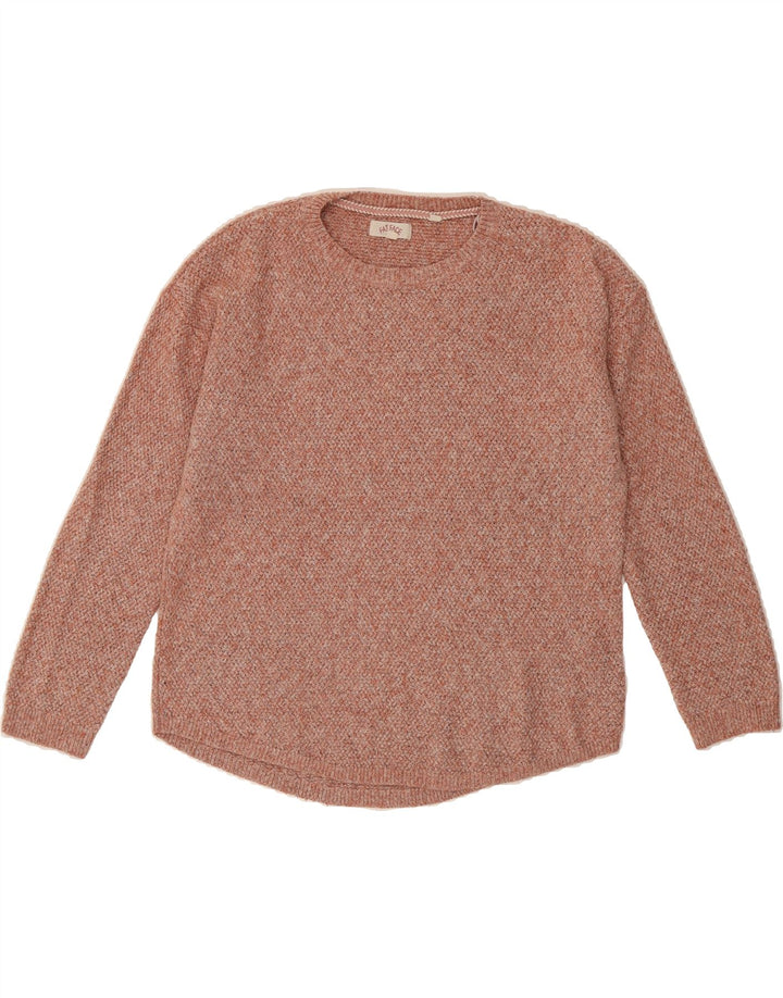 FAT FACE Womens Crew Neck Jumper Sweater UK 12 Medium  Brown Cotton Vintage Fat Face and Second-Hand Fat Face from Messina Hembry 