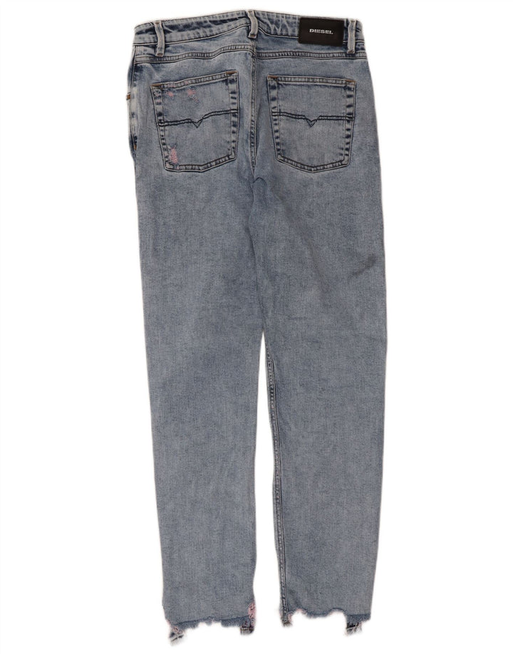 Diesel Dame Slim Jeans W28 L28 Blå Bomuld