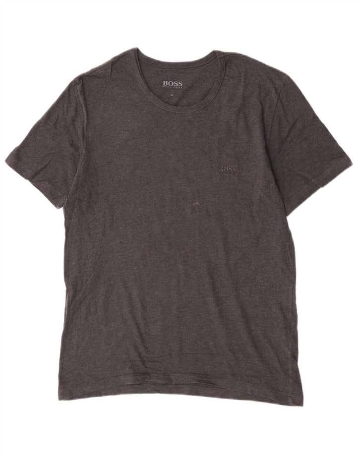 Hugo Boss Herre T-Shirt Top Medium Grey Bomuld