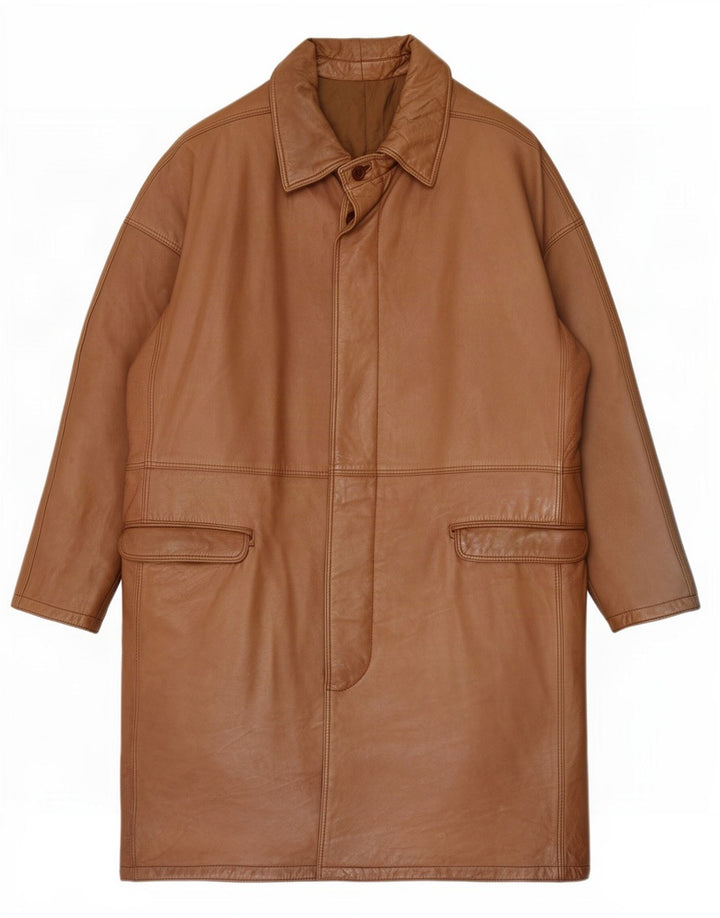 Casa Veneta Herre Læderfrakke IT 52 XL Beige