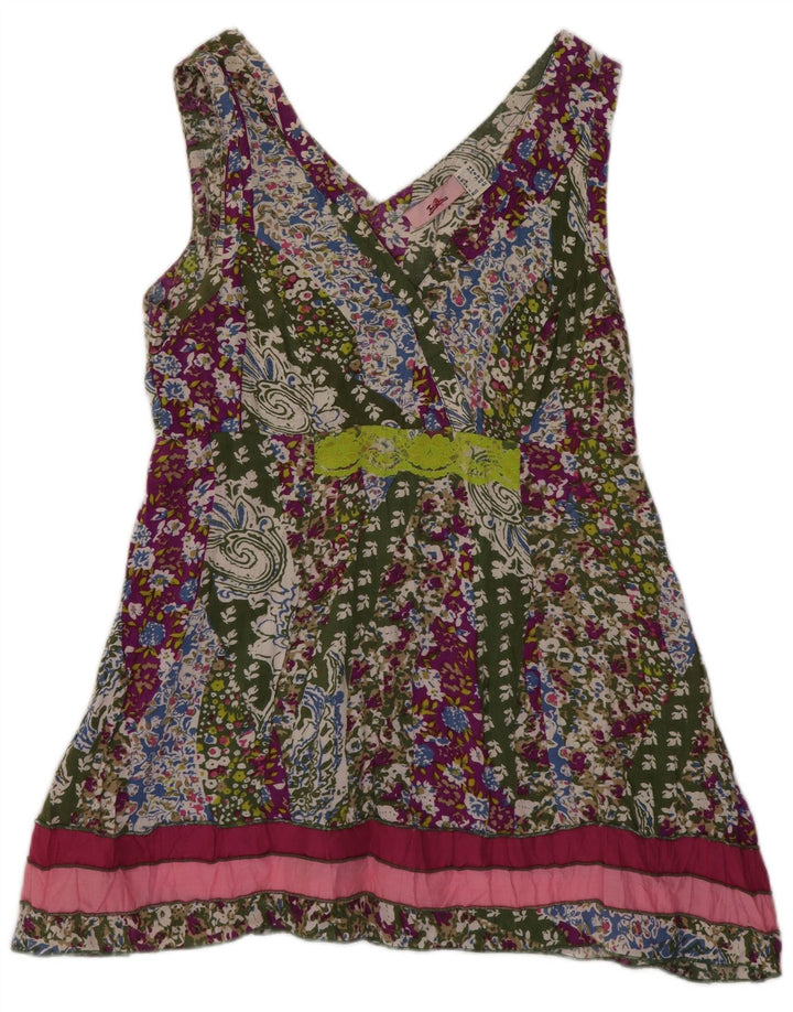 Joe Browns Dame Ærmeløs Tunika Top UK 8 Small Multicolored Floral
