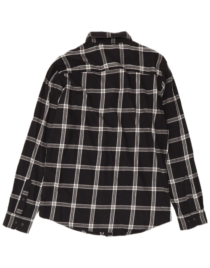Jack & Jones Herre flannelskjorte Stor sort ternet bomuld