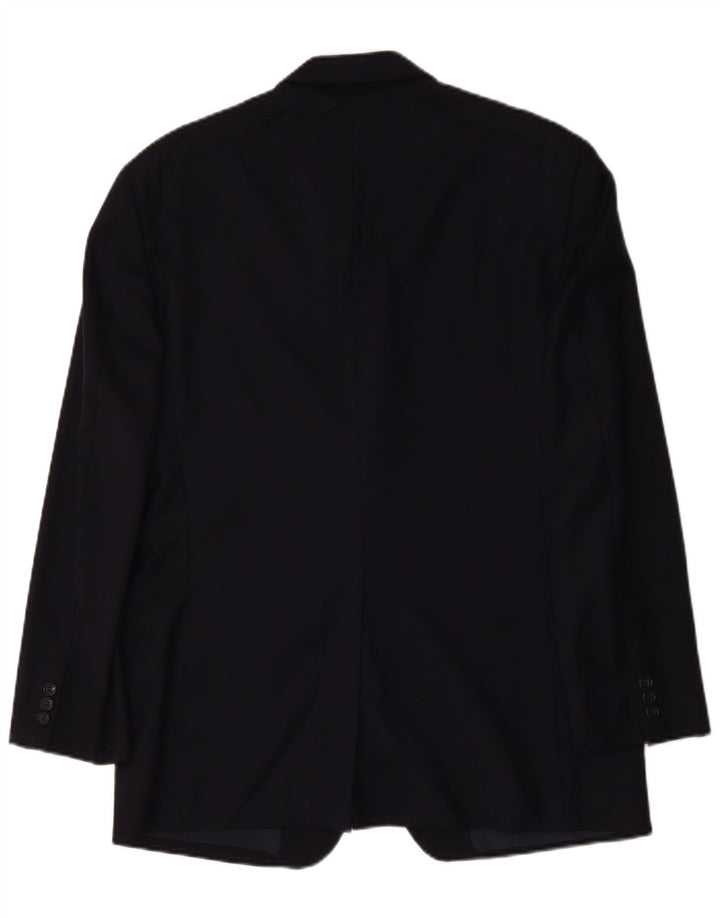 Emanuel Ungaro Herre 3-knaps blazerjakke IT 56 3XL Marineblå Uld