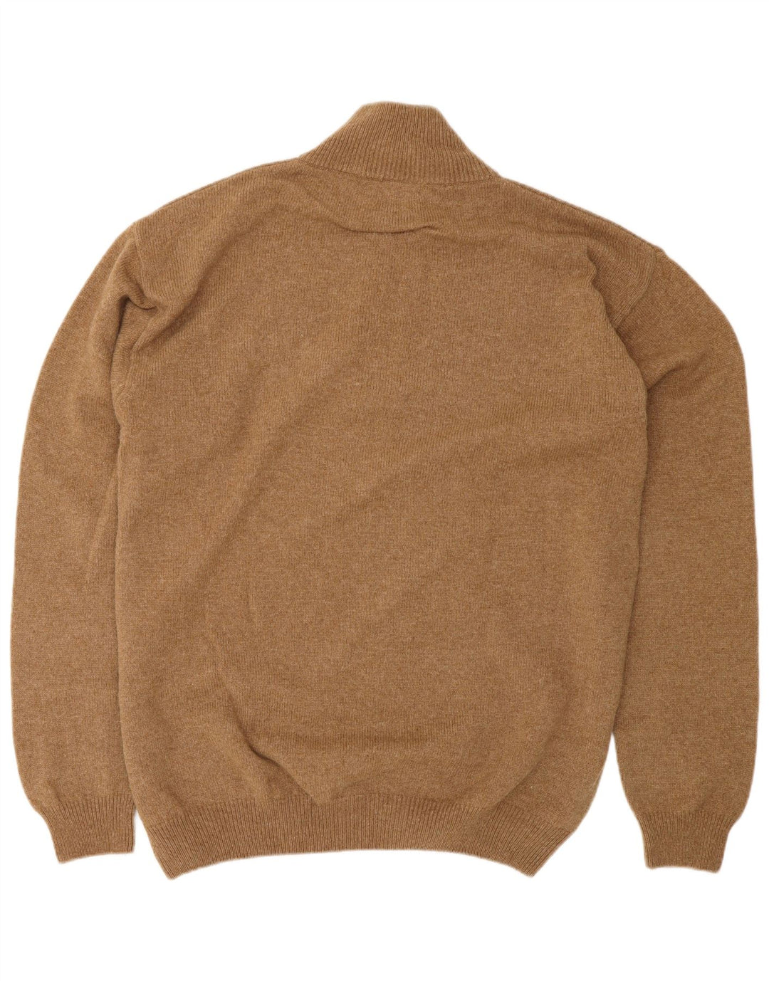 MARLBORO CLASSICS Herre Zip Neck Jumper Sweater 2XL Brun Uld