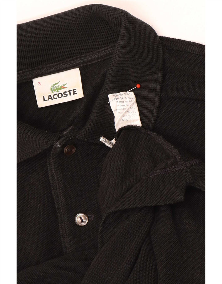 Lacoste herre poloskjorte str. 3 Lille sort bomuld