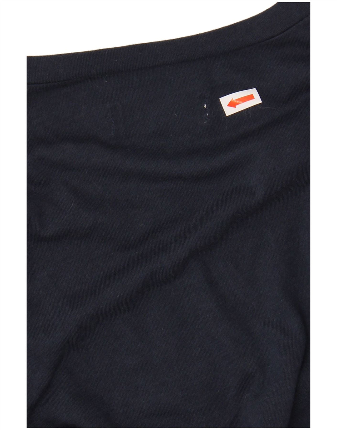 HOLLISTER Grafisk T-shirt top til kvinder UK 6 XS marineblå bomuld