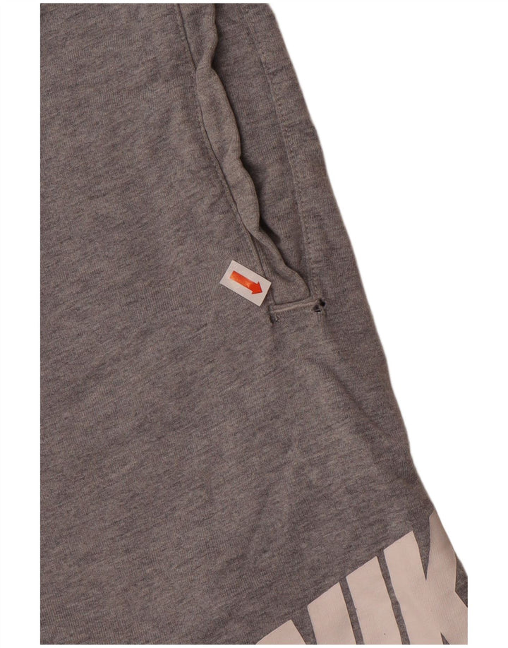 Nike Herre grafiske sportsshorts mellemgrå bomuld