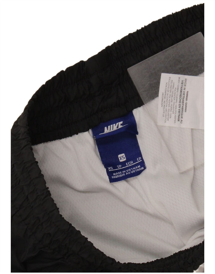 NIKE sportsshorts til kvinder UK 6 XS Sort Colourblock Polyester