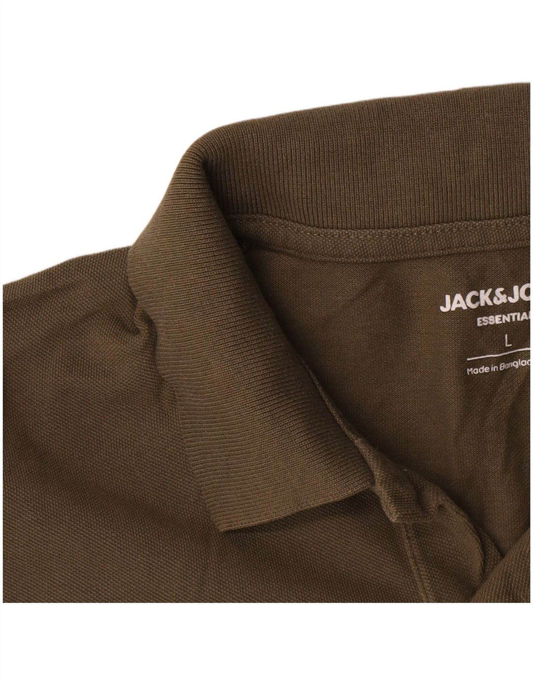 Jack & Jones herre poloskjorte stor kaki bomuld