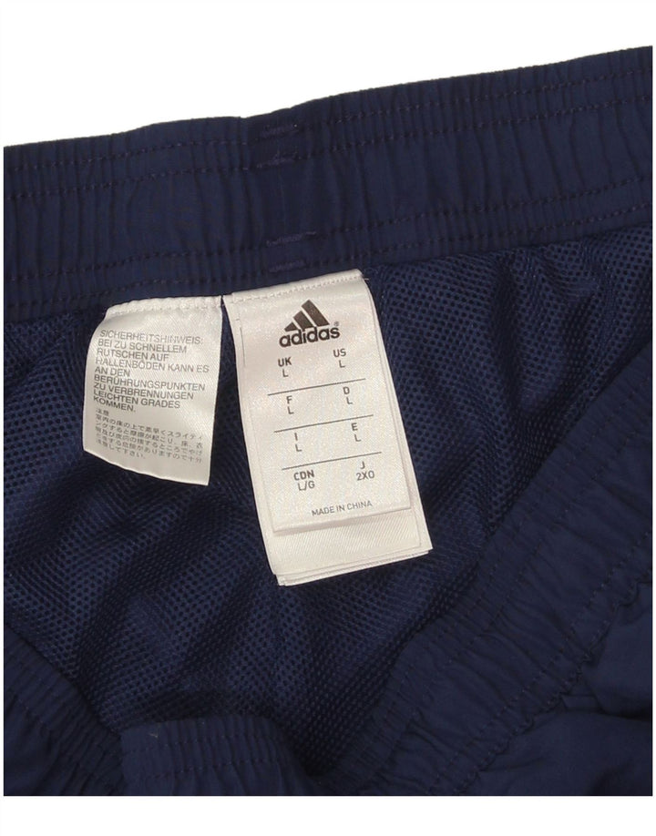 Adidas Herre træningsdragt Bukser Joggers Large Navy Blue Polyester